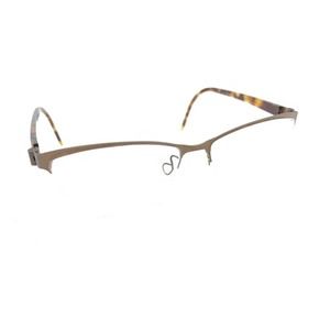 Lindberg B. Romine T306 7380 Titanium Brown Half Rim Eyeglasses Frames 50-14 125